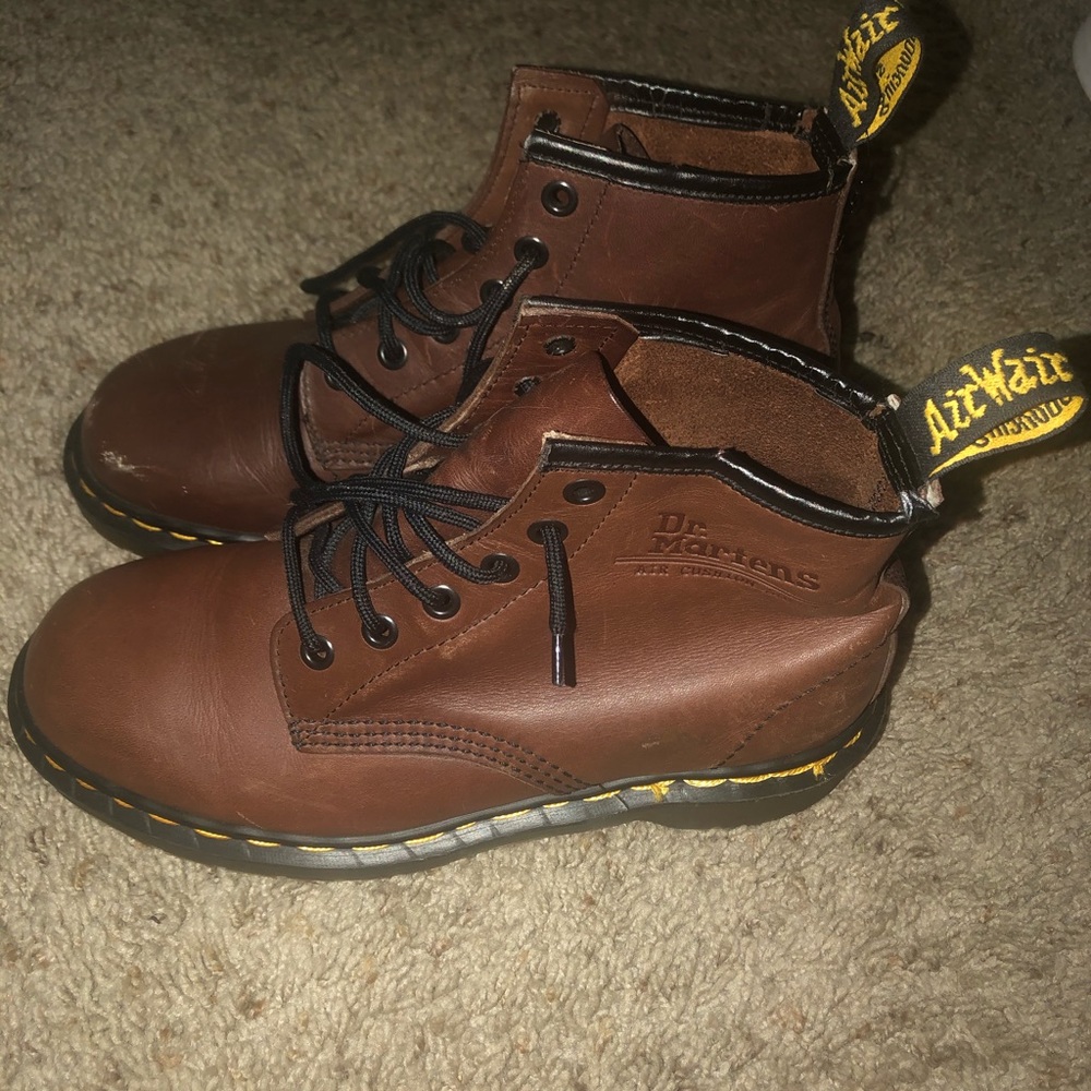 Dr Martens Brown Leather Boots